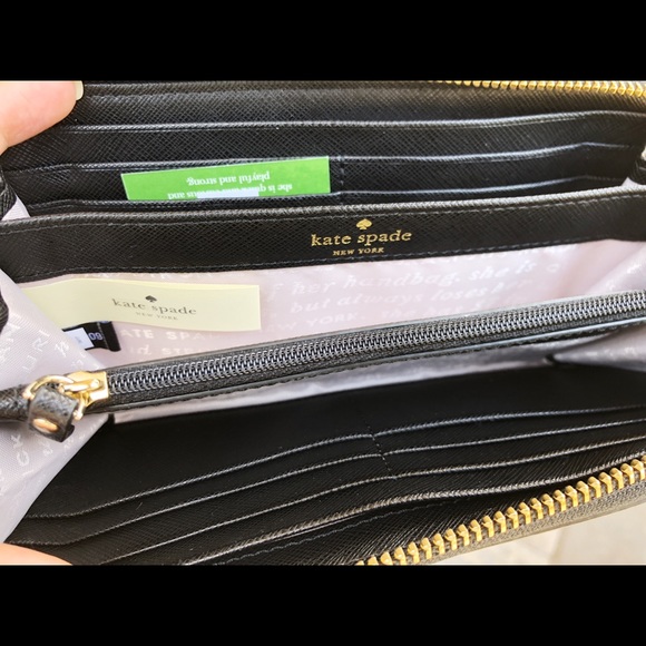 NWT Kate Spade Pink Lacey Zip Wallet Pink - Picture 4 of 5